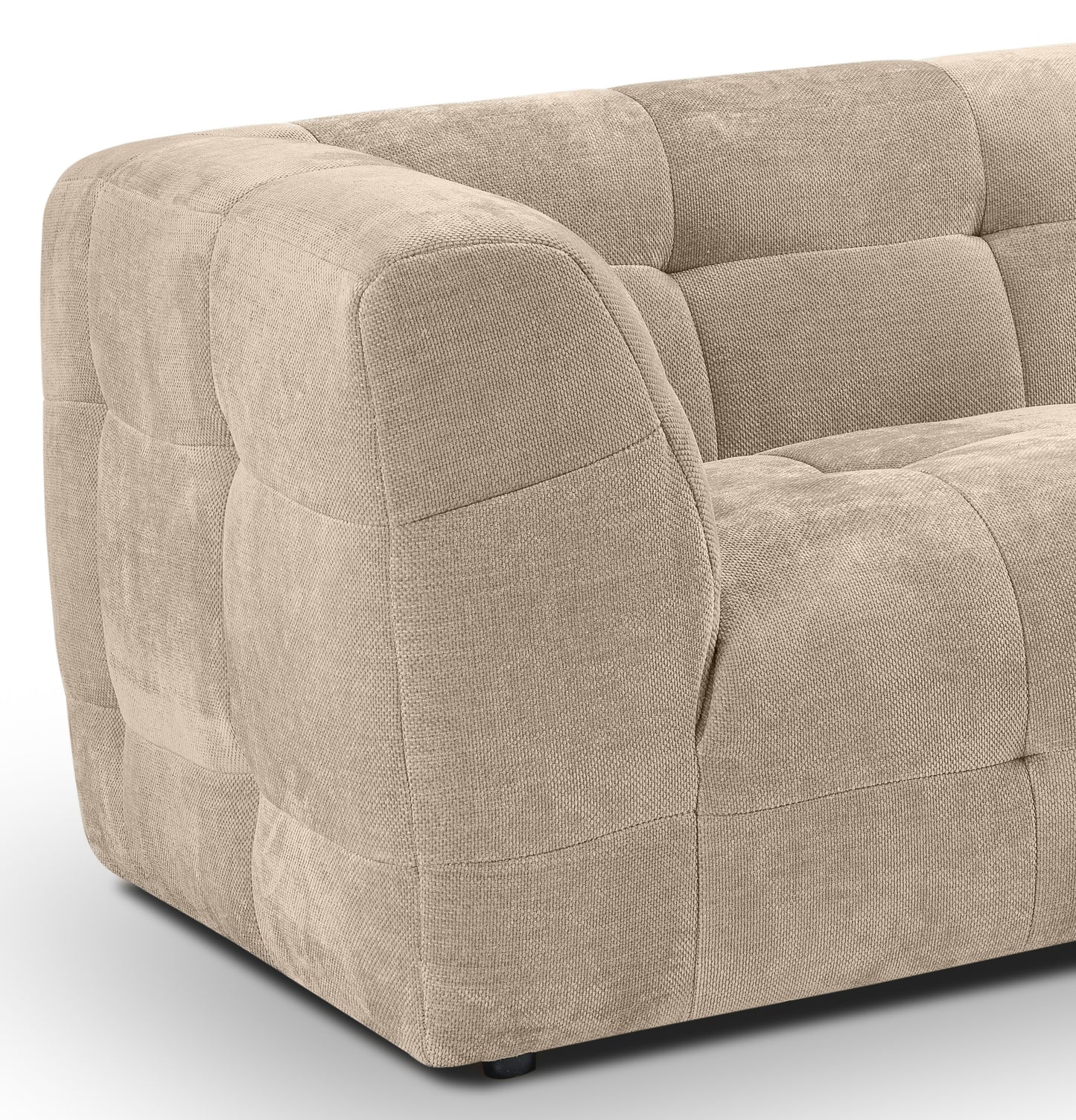 Homes & Jones Sofa 2,5-Sitzer Modernes Polstersofa m. Stoffbezug in Flachgewebe