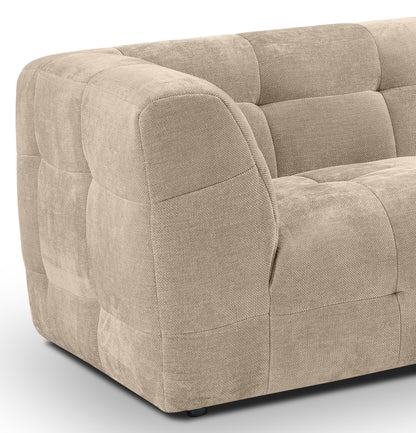 Homes & Jones Sofa 2,5-Sitzer Modernes Polstersofa m. Stoffbezug in Flachgewebe