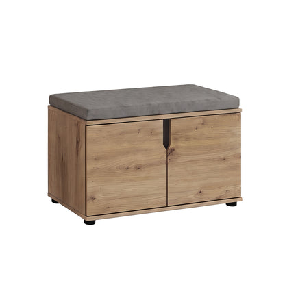Keno Sitzbank inkl. Sitzkissen (B/H/T: 80x44x37 cm) in Artisan Eiche Nachbildung