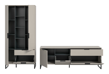 Combinaison murale NOIDA (L/H/P : env. 290/192/41 cm) en cachemire/cachemire