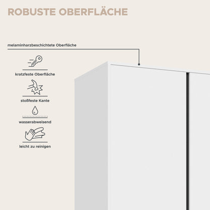 Homes & Jones Kleiderschrank 100 cm, Jugendzimmerschrank mit Schubladen
