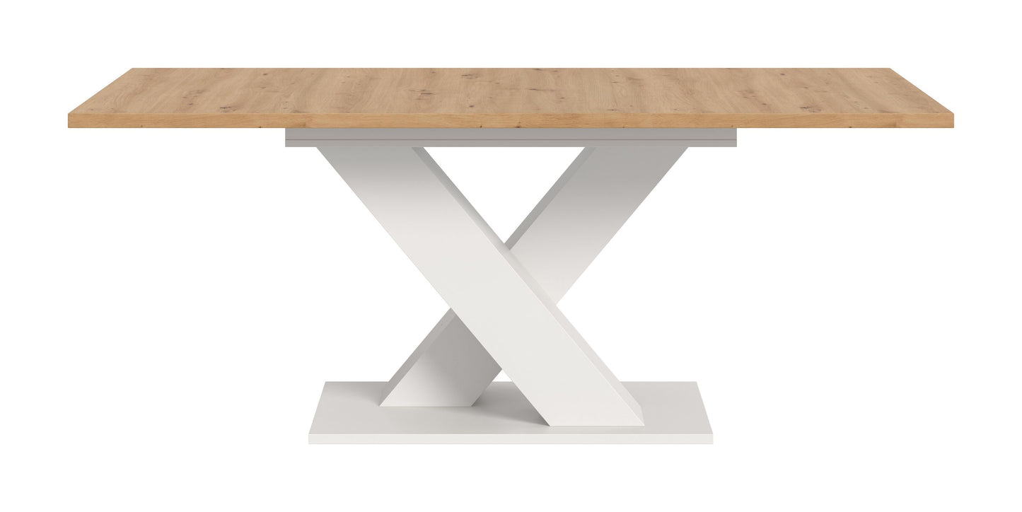 Table de salle à manger MOTION (L/H/P : env. 150/76/90 cm) en blanc/cachemire