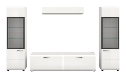 Homes & Jones Wohnwand 4-tlg., TV Möbel Anbauwand, TV bis 70 Zoll geeignet