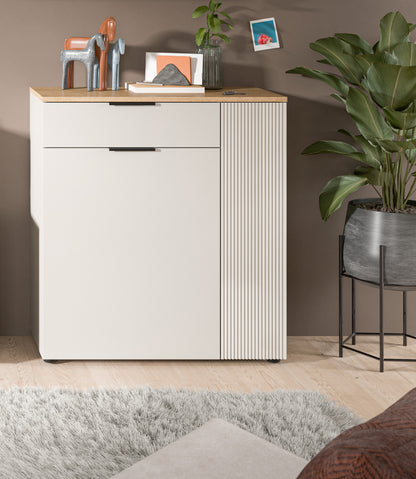 Homes & Jones Kommode 80 cm breit, Garderobenschrank, Universalschrank,