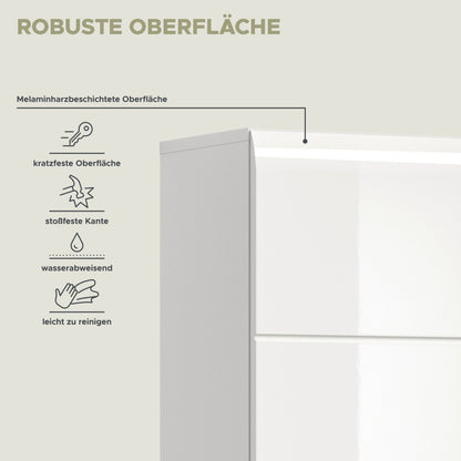 Homes & Jones Badhochschrank schmal 30 cm breit, Badschrank, Badmöbel