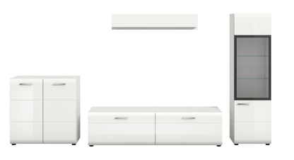 Homes & Jones Wohnwand 4-tlg., TV Möbel Anbauwand, TV bis 70 Zoll geeignet