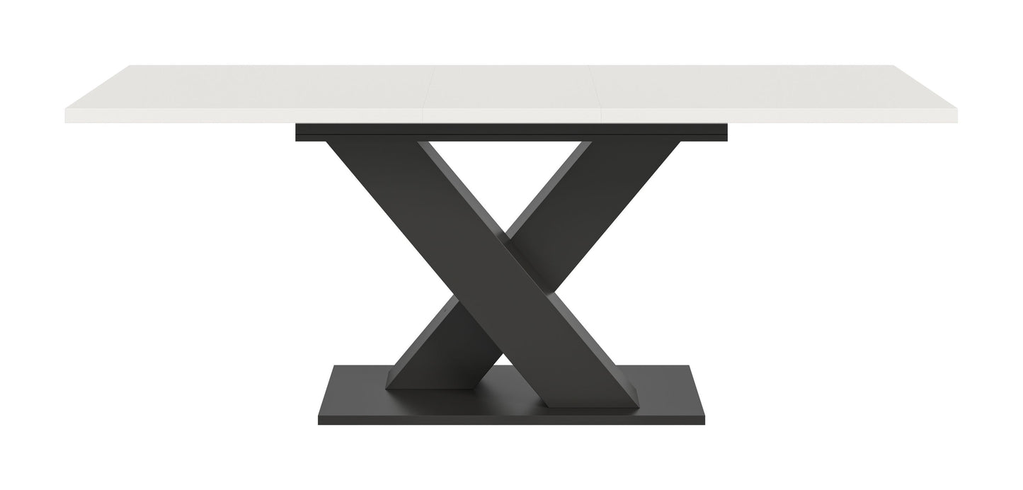 Table de salle à manger MOTION (L/H/P : env. 150/76/90 cm) en blanc/cachemire