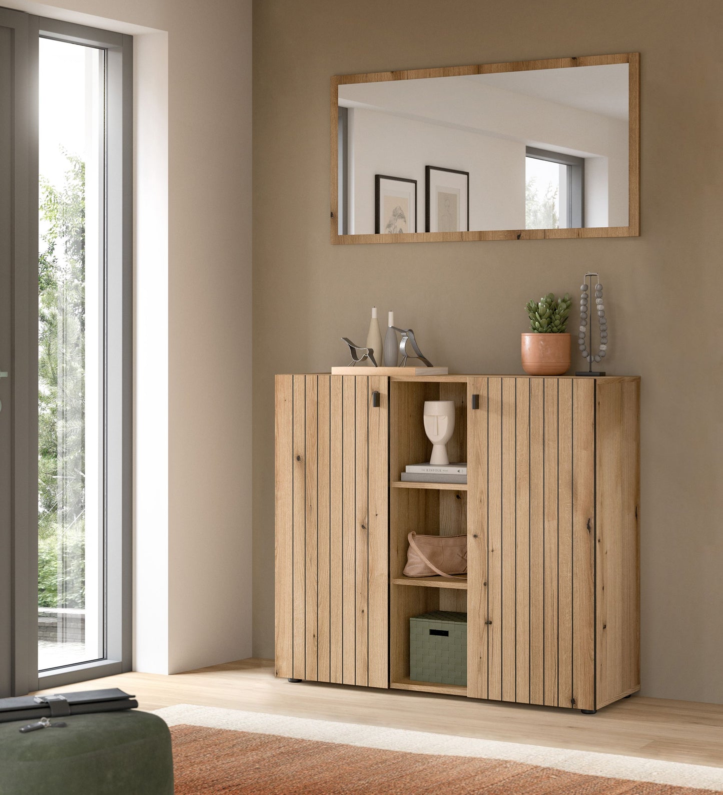 Homes & Jones Garderobe 2-tlg. Garderoben Set, Flurmöbel-Dielenmöbel