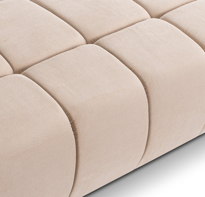 Canapé convertible Lauder – Canapé tendance en velours côtelé avec fonction couchage