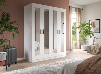 Homes & Jones Kleiderschrank 2-tlg., Schlafzimmerschrank 2x je 80 cm breit, 160 cm