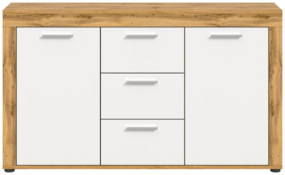 Homes & Jones Sideboard 125 cm breit mit 3 Schubladen, Mehrzweckschrank