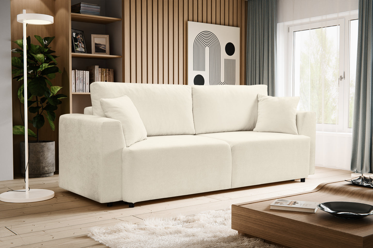 Canapé convertible Point – Canapé moderne avec fonction couchage