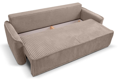Canapé-lit Grubs – Canapé moderne en velours côtelé avec fonction couchage