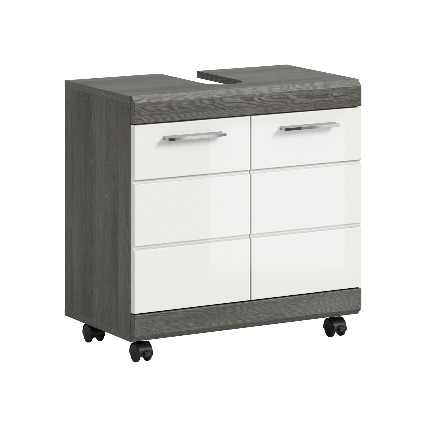 Homes & Jones Waschbeckenunterschrank auf Rollen, Schrank easy to handle