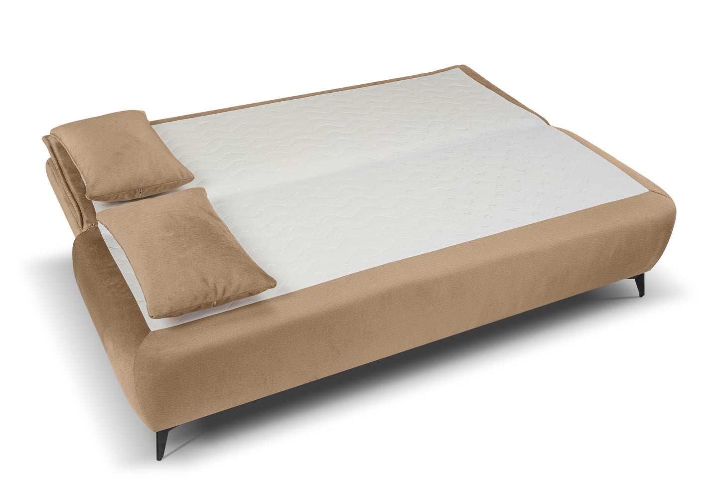 Canapé convertible Sendi – Luxueux canapé en velours avec fonction couchage