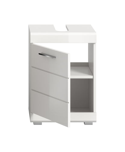 Scout Waschbeckenunterschrank  (B/H/T: 40x56x34 cm) in Weiß hochglanz und Weiß