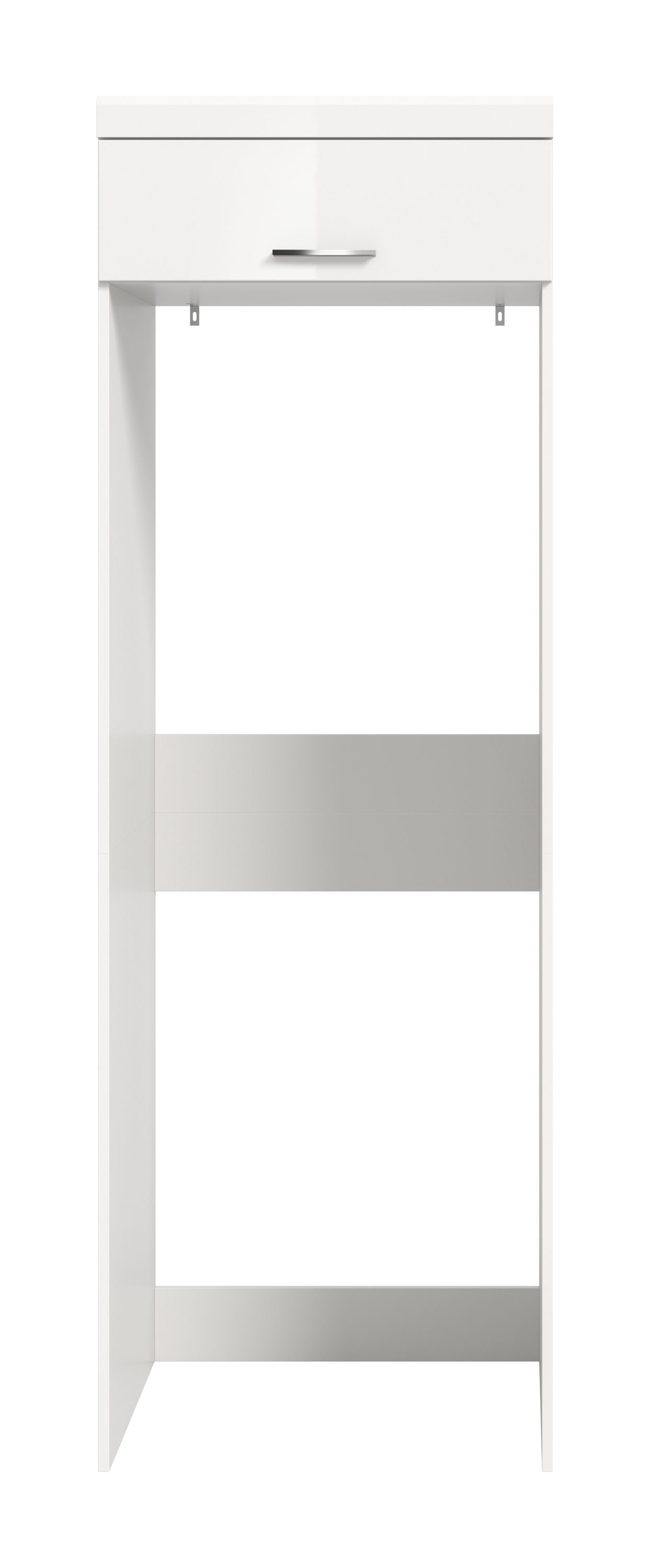 Scout Waschmaschinenschrank  (B/H/T: 66x200x68 cm) in Weiß hochglanz und Weiß