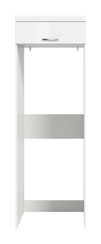 Scout Waschmaschinenschrank  (B/H/T: 66x200x68 cm) in Weiß hochglanz und Weiß