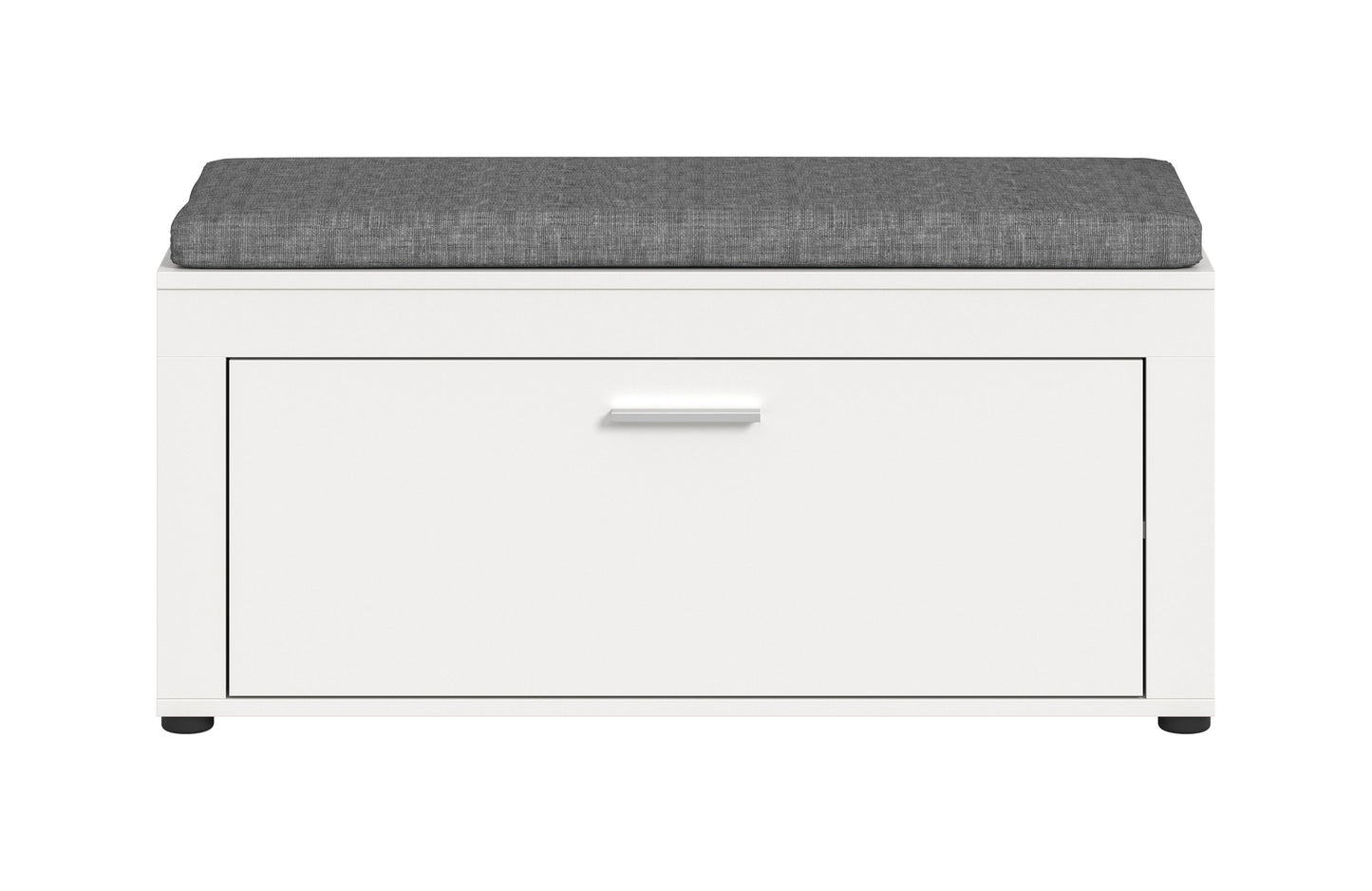 Banc avec coussin JAM (L/H/P : env. 100/44/35 cm) en décor chêne Wotan/blanc