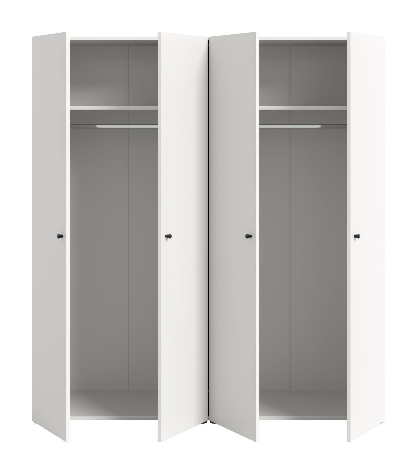 Combinaison de penderies DARWIN (L/H/P : env. 160/176/51 cm) en anthracite/anthracite