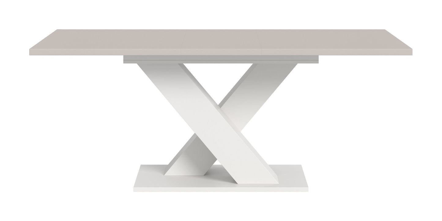 Table de salle à manger MOTION (L/H/P : env. 150/76/90 cm) en blanc/cachemire