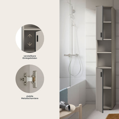 Meuble de salle de bain MONE (l/H/P : env. 30/192/30 cm) en cachemire/cachemire