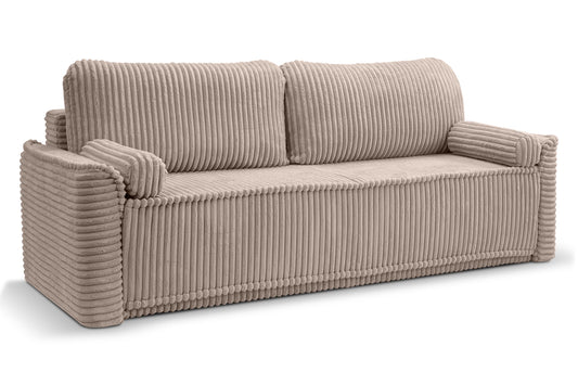 Schlafsofa Grubs – Modernes Cord-Sofa mit Schlaffunktion