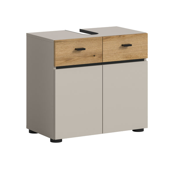 Meuble bas de lavabo AQUA (L/H/P : env. 60/56/35 cm) en cachemire/cachemire