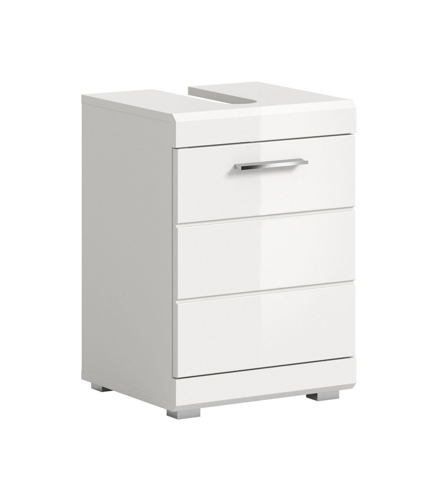 Scout Waschbeckenunterschrank  (B/H/T: 40x56x34 cm) in Weiß hochglanz und Weiß