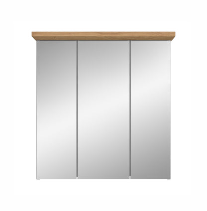 Mirror cabinet VERONA (W/H/D: approx. 69/71/21 cm) in Sibiu Larch imitation/Sibiu Larch imitation