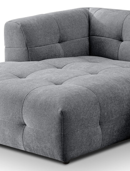 Canapé Tenso – Canapé d'angle élégant – Garnissage en mousse à froid et revêtement en tissu plat doux