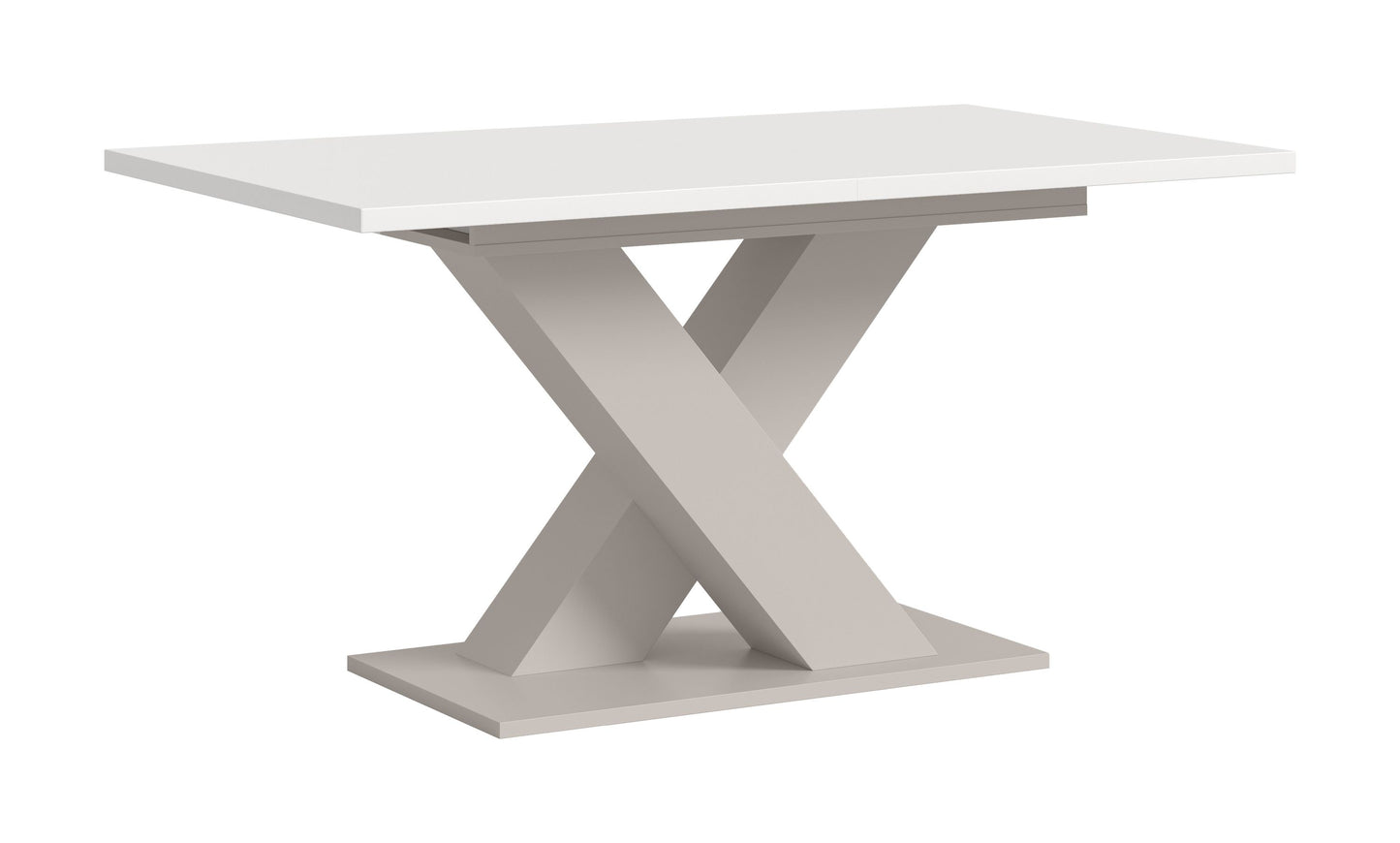 Table de salle à manger MOTION (L/H/P : env. 150/76/90 cm) en blanc/cachemire