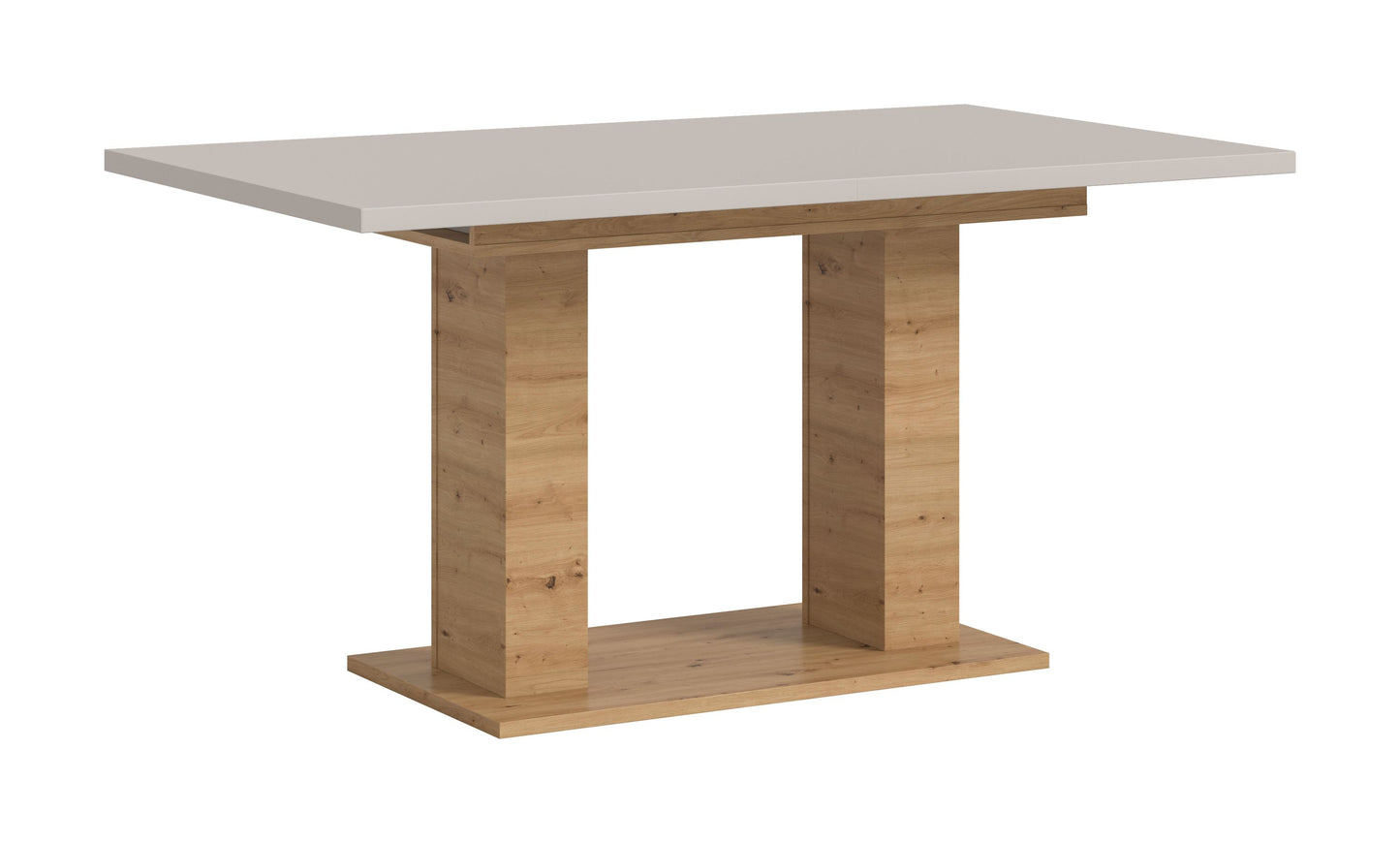 Table de salle à manger MOTION (L/H/P : env. 150/76/90 cm) en blanc/cachemire