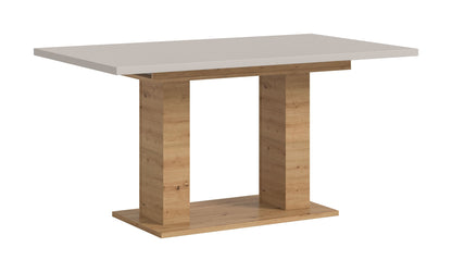 Table de salle à manger MOTION (L/H/P : env. 150/76/90 cm) en blanc/cachemire