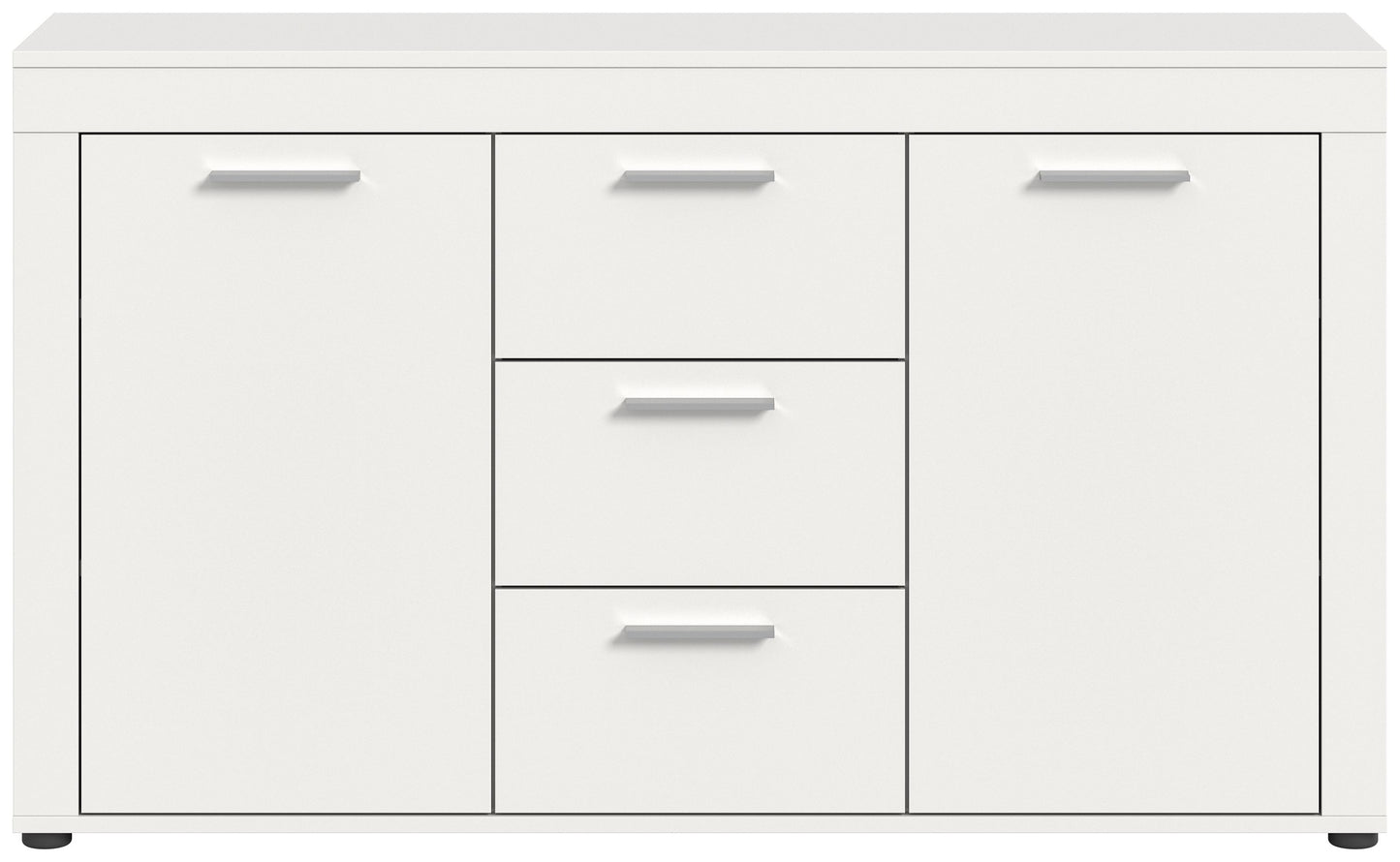 Homes & Jones Sideboard 125 cm breit mit 3 Schubladen, Mehrzweckschrank