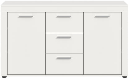 Homes & Jones Sideboard 125 cm breit mit 3 Schubladen, Mehrzweckschrank