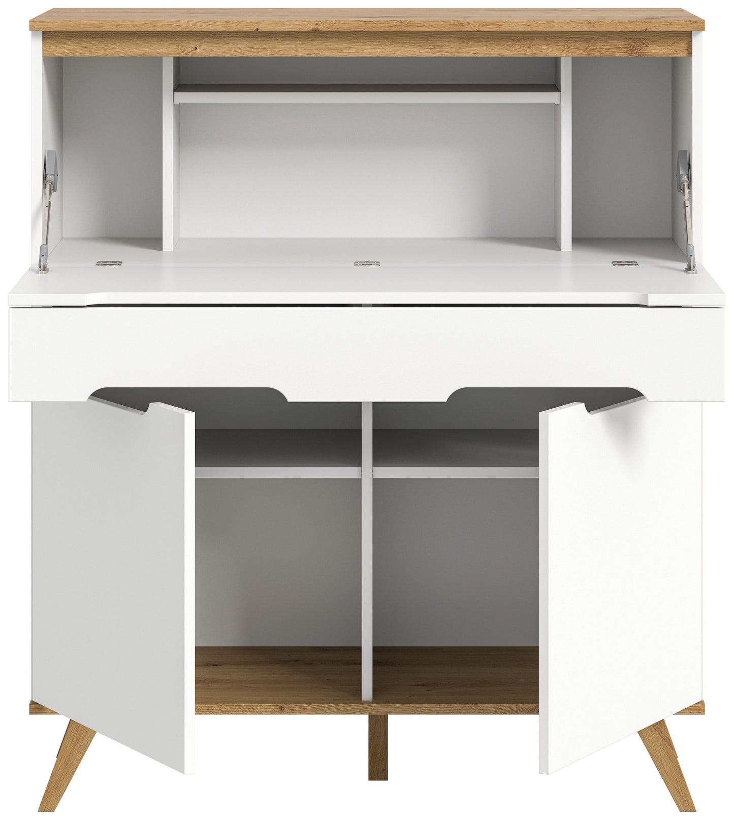 Homes & Jones Sekretär Schreibtisch Skandi Style, Büromöbel-Home-Office
