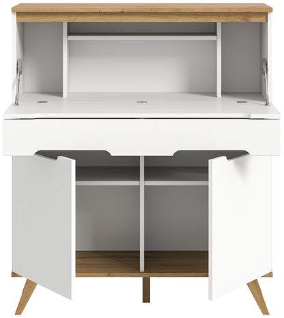 Homes & Jones Sekretär Schreibtisch Skandi Style, Büromöbel-Home-Office
