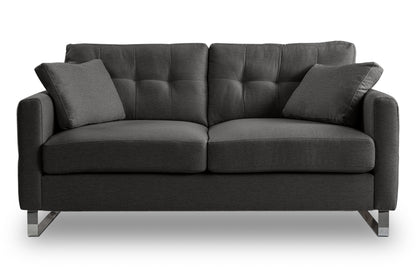 Canapé 2 places moderne Hera – Canapé 2 places moderne avec revêtement en tissu plat