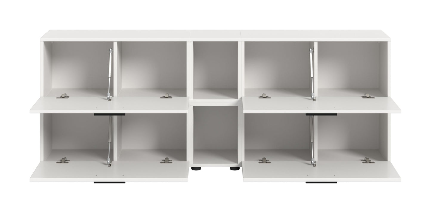 Homes & Jones Wohnwand 2-tlg. TV Möbel Modular Lowboard, Wohnzimmerschrank