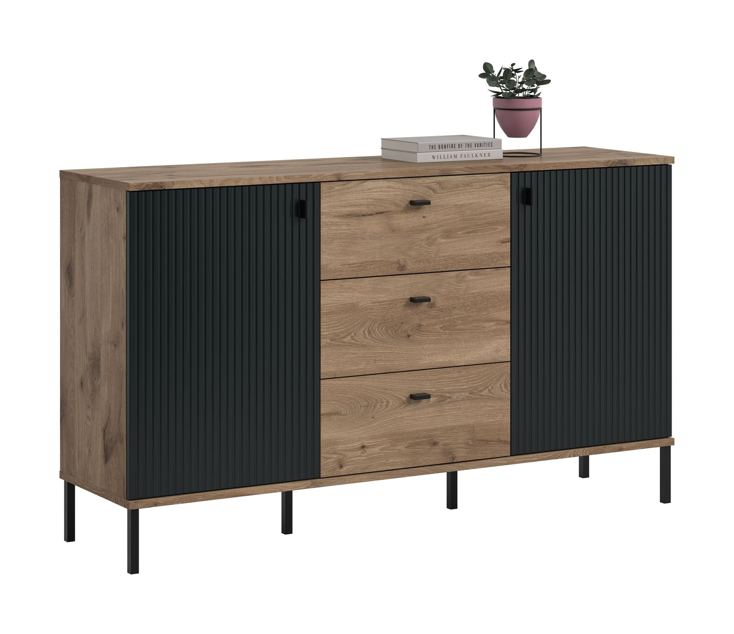 Homes & Jones Sideboard, Wohnzimmerschrank-mit Schubladen, Universalschrank