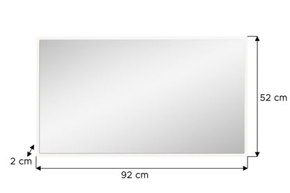 Homes & Jones Spiegel 92 cm breit, Garderobenspiegel für jeden Raum geeignet