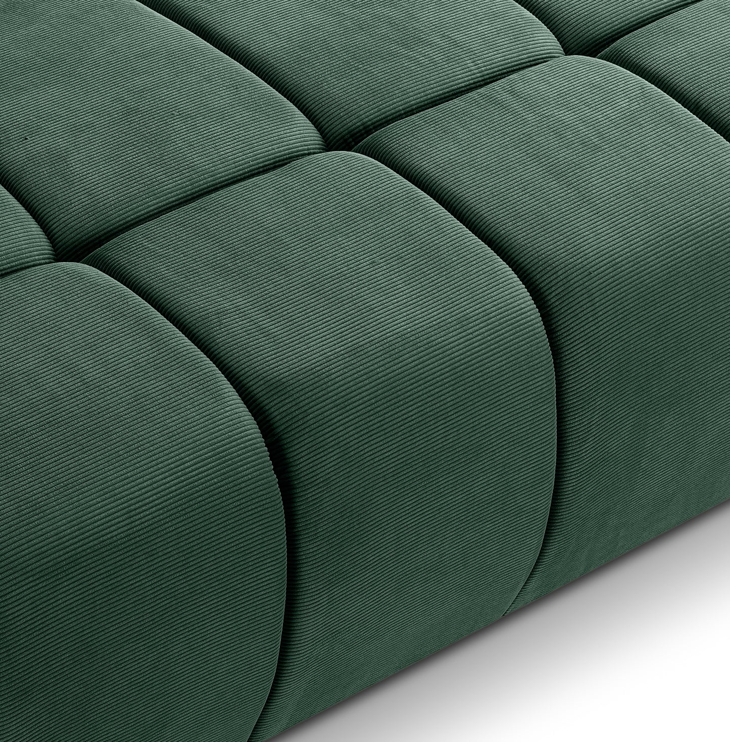 Canapé convertible Lauder – Canapé tendance en velours côtelé avec fonction couchage