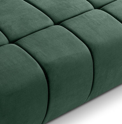 Canapé convertible Lauder – Canapé tendance en velours côtelé avec fonction couchage