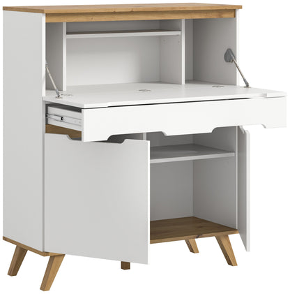 Homes & Jones Sekretär Schreibtisch Skandi Style, Büromöbel-Home-Office