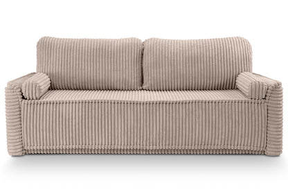 Canapé-lit Grubs – Canapé moderne en velours côtelé avec fonction couchage