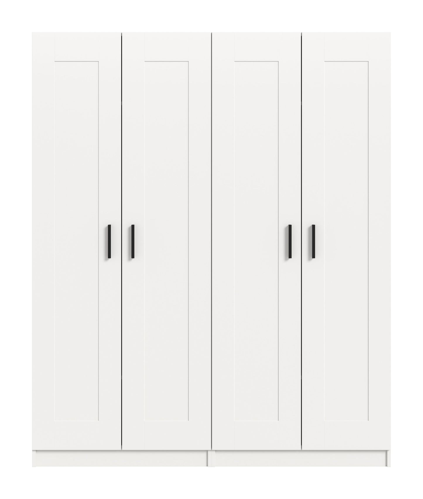 Combinaison d'armoires VISBY (L/H/P : env. 160/194/56 cm) en blanc/blanc