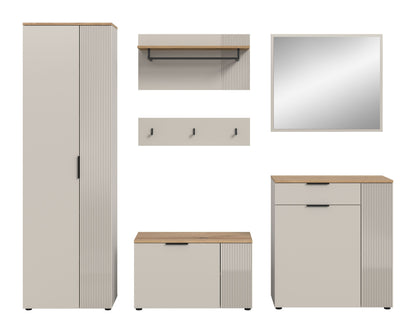 Homes & Jones Garderoben Set 6-tlg., Garderobenkomplettset, Dielen-Flurmöbel