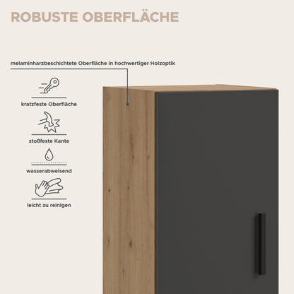 Homes & Jones Wohnwand 5-tlg. TV Möbel Modular Lowboard inkl. Beleuchtung