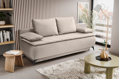 Canapé convertible Sendi – Luxueux canapé en velours avec fonction couchage
